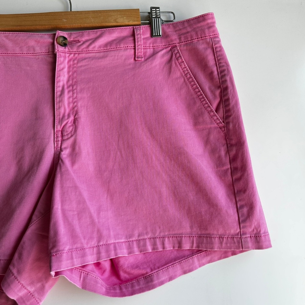 A.N.A. Pink Chino Shorts‎ Midrise Casual Classic  Vacation Size 16  NWOT - Picture 5 of 11